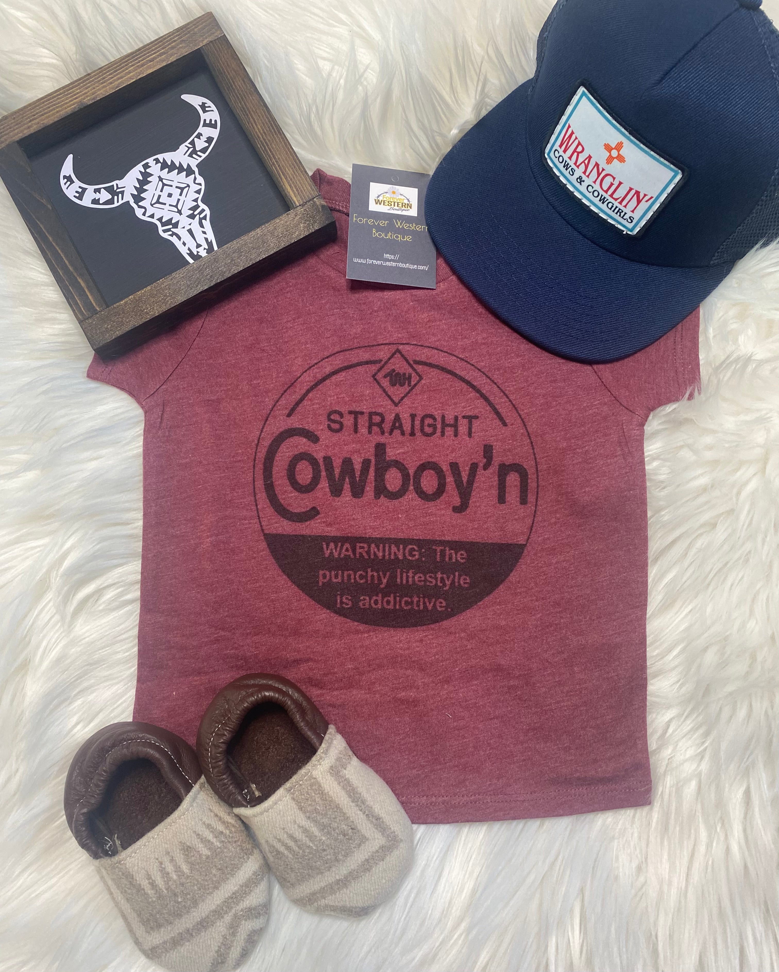 Straight Cowboy’n Tee - Forever Western Boutique