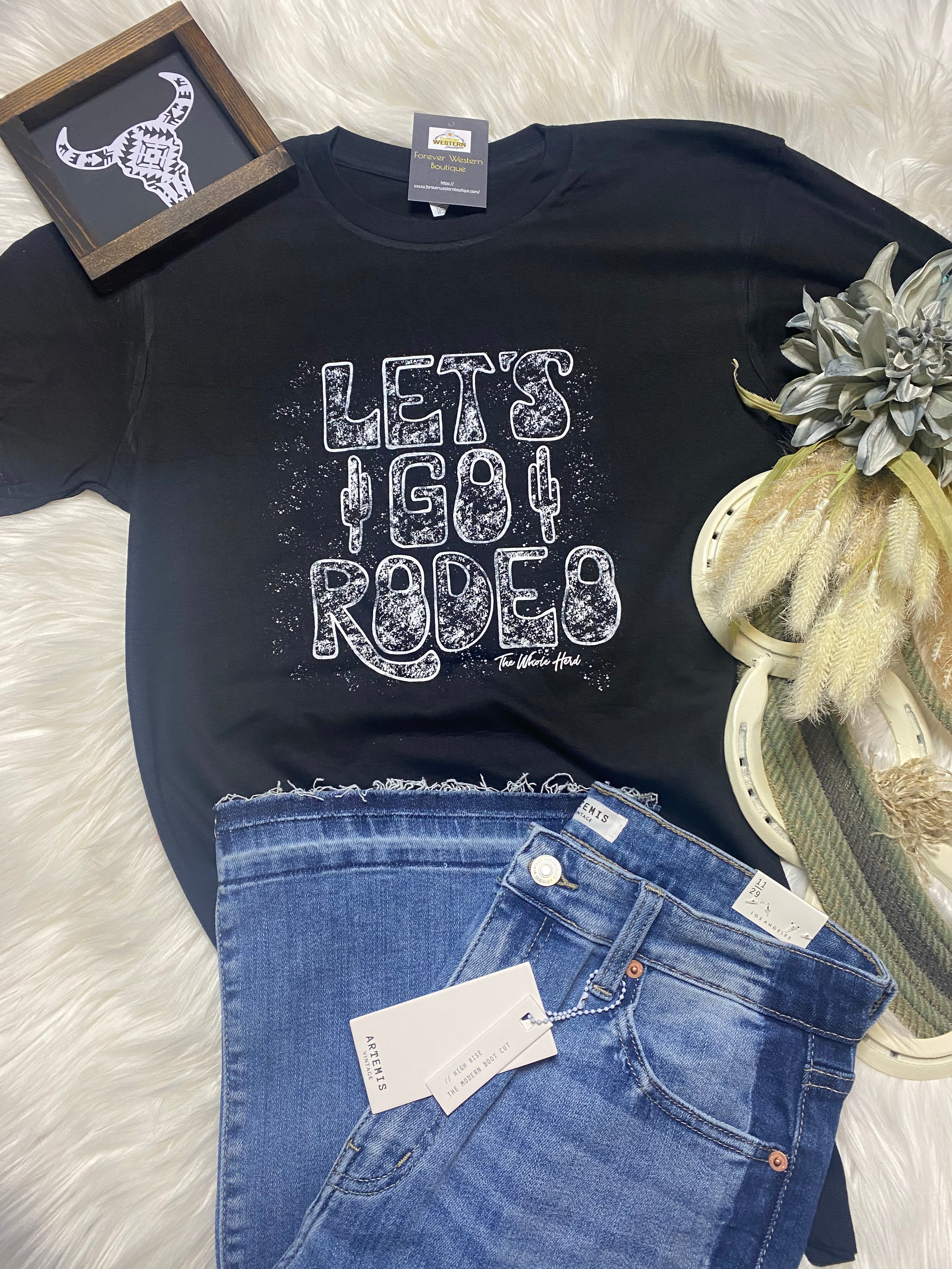 Let’s Go Rodeo Tee - Forever Western Boutique