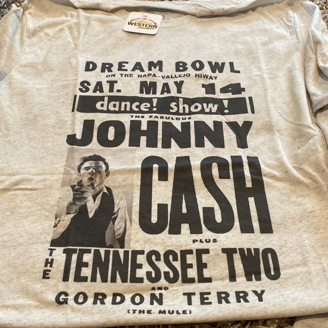 Johnny Cash Dream Bowl Tee - Forever Western Boutique