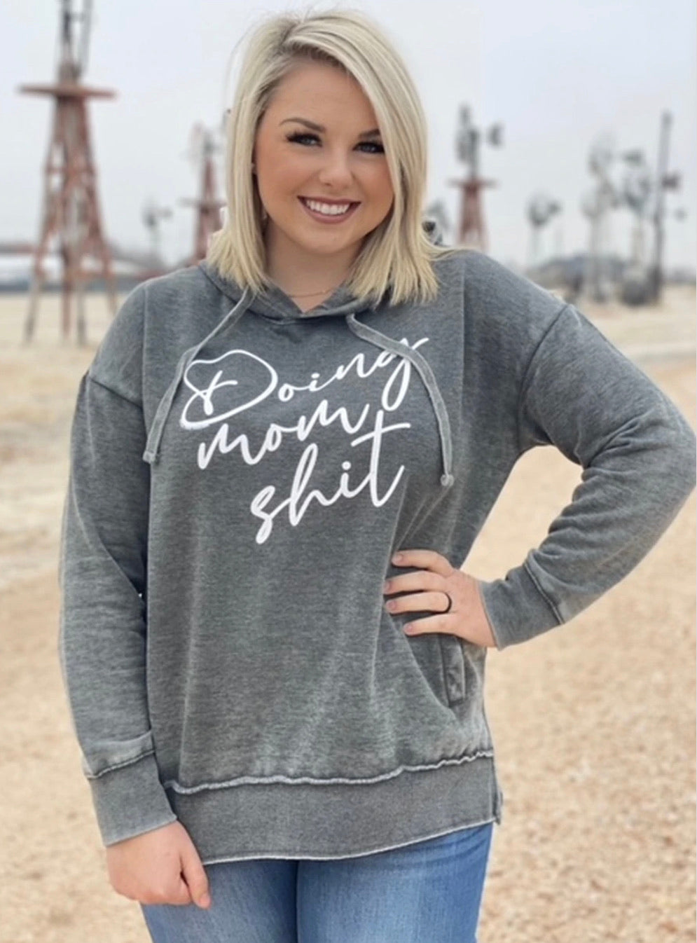 Doing Mom Hoodie - Forever Western Boutique