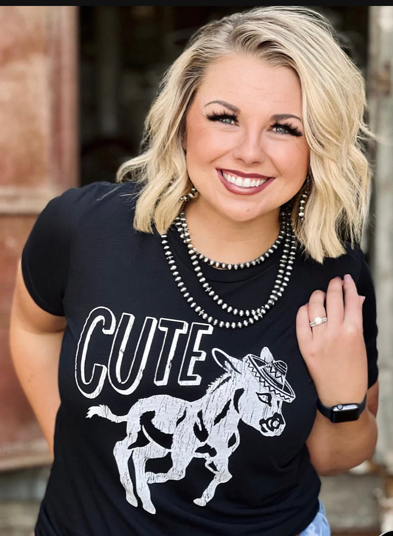 Cute A..Tee - Forever Western Boutique