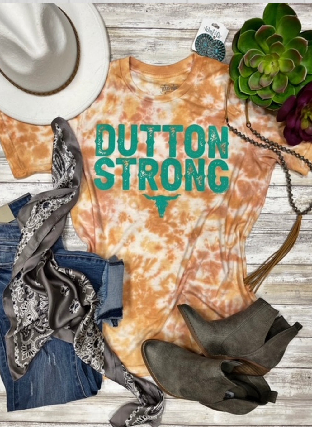 Dutton Strong Tie Dye Tee - Forever Western Boutique