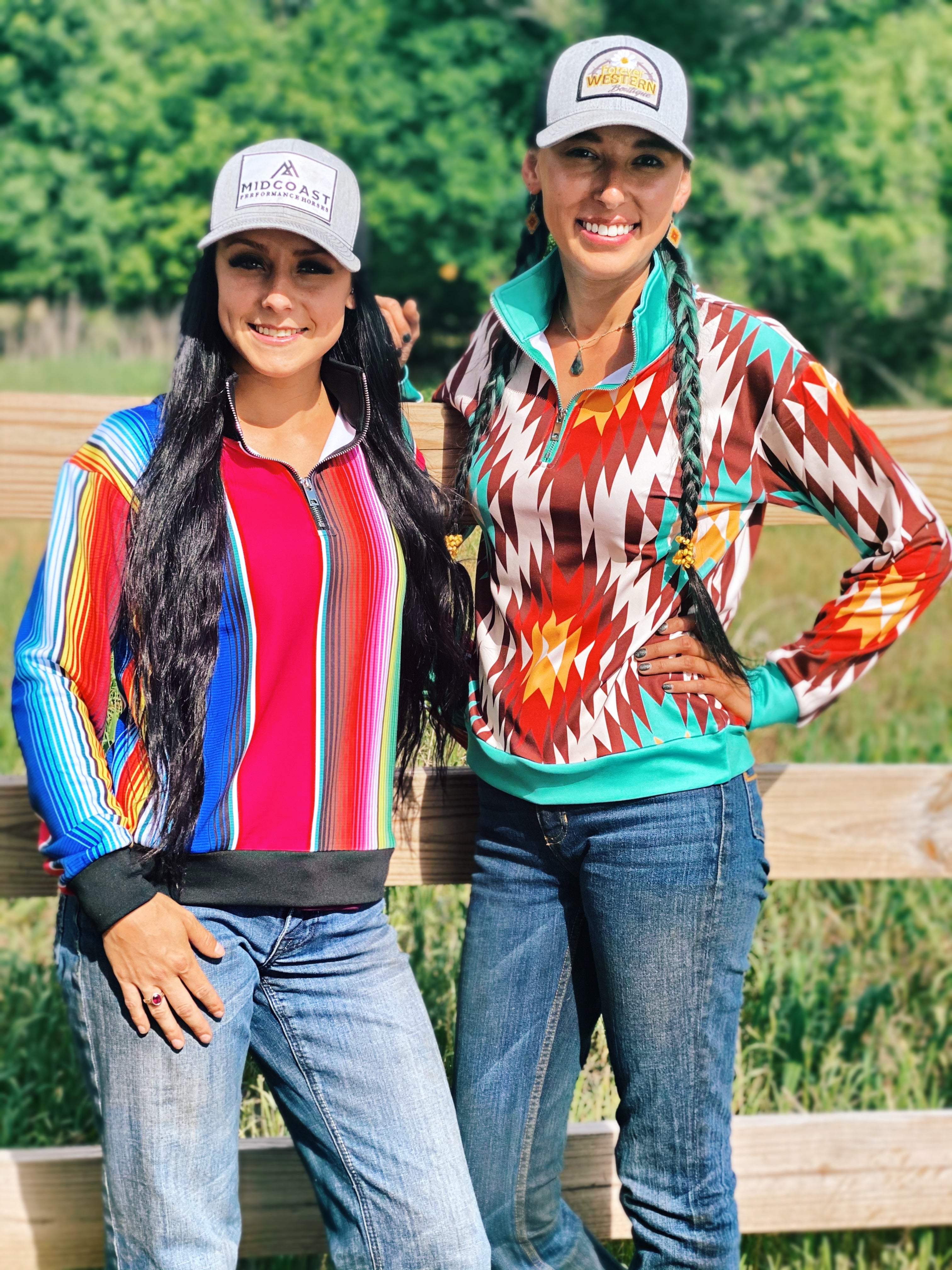 Serape Quarter Zip Pullover by Ranch Dressn - Forever Western Boutique