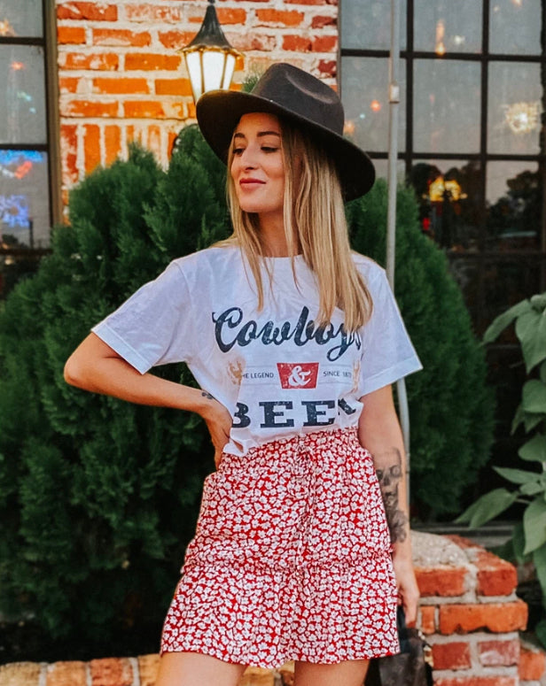 Cowboys & Beer Tee - Forever Western Boutique
