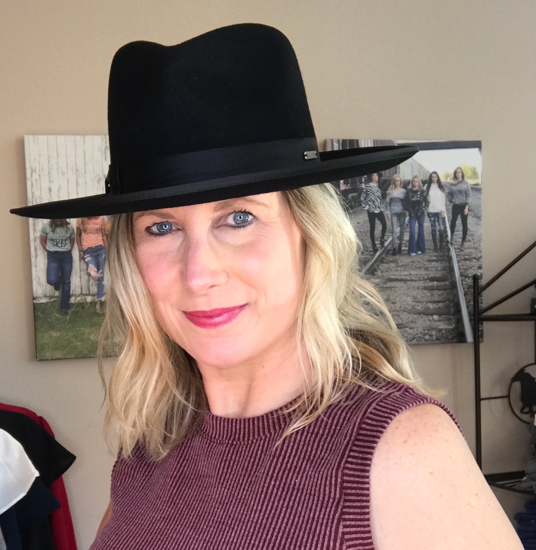 Monroe Black-Women’s Rancher Hat - Forever Western Boutique
