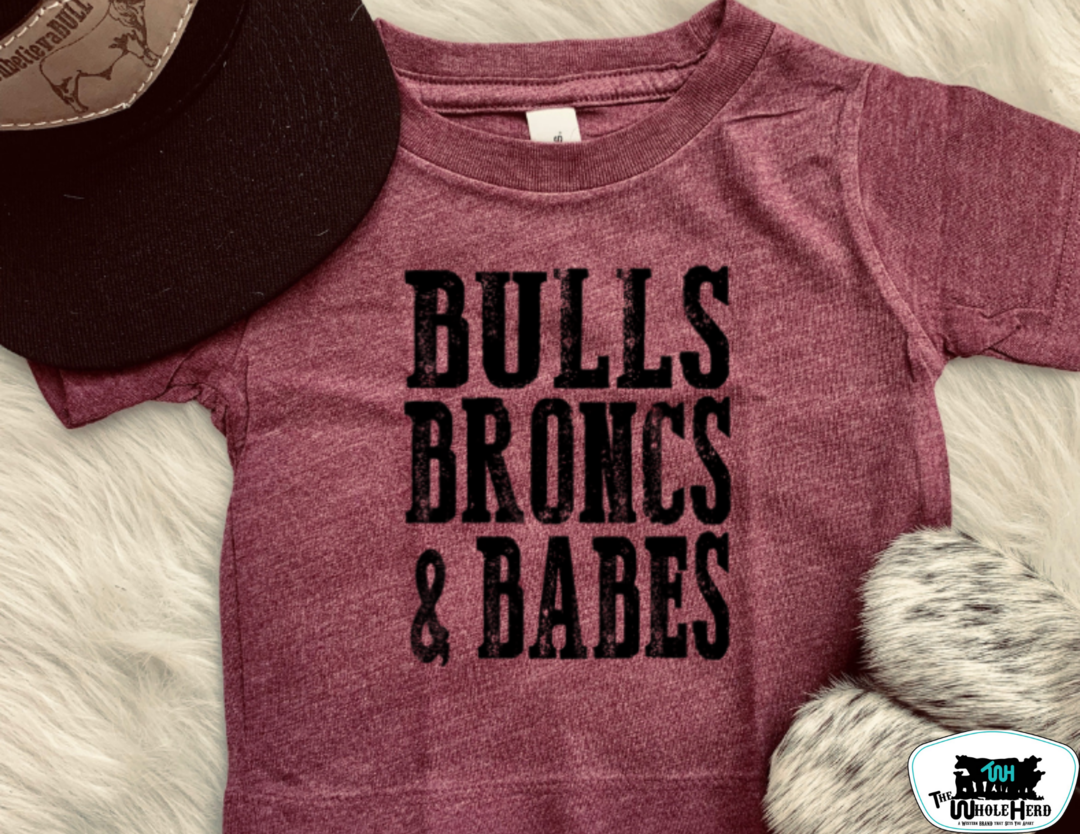 Bulls, Broncs and Babes Graphic Tee - Forever Western Boutique