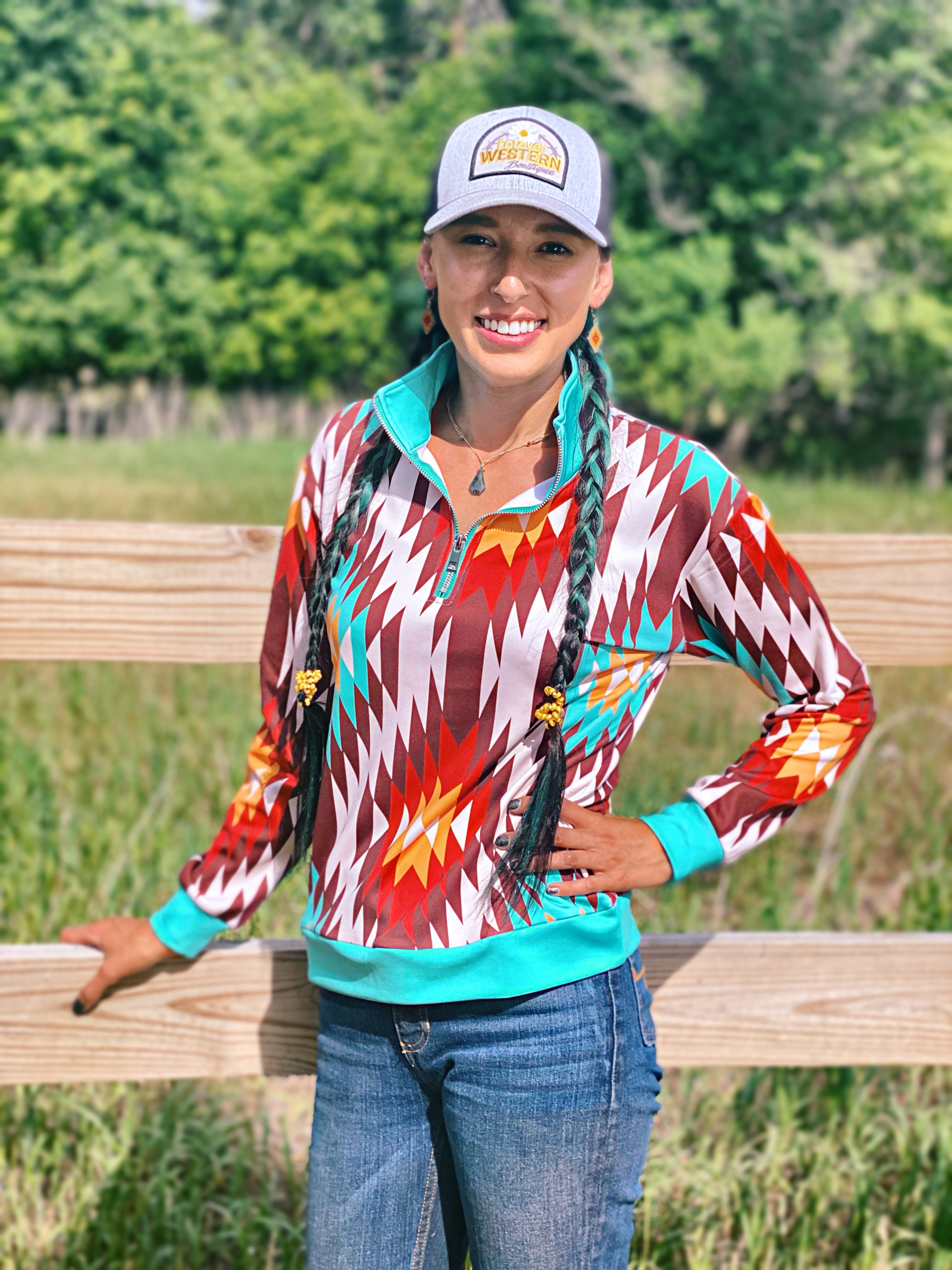 Hayes Quarter Zip Pullover by Ranch Dressn - Forever Western Boutique