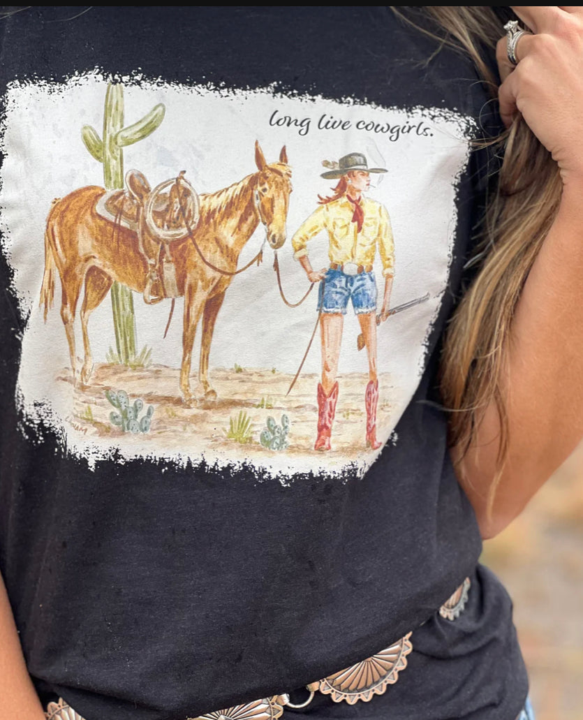 Long Live Cowgirls Tee - Forever Western Boutique