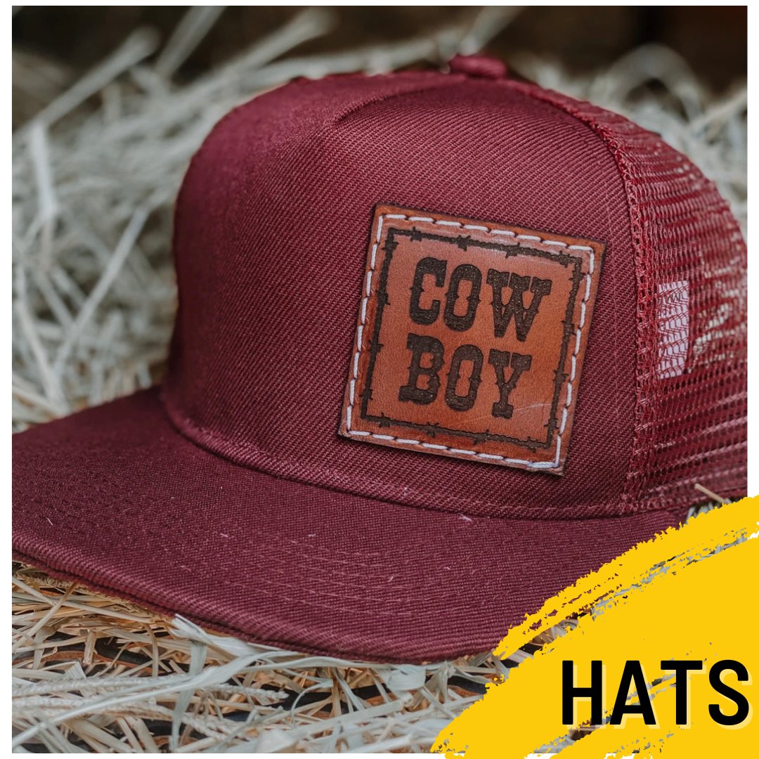 We offer a wide selection of Western and Country inspired hats. We have the perfect hat for any occasion, including cowboy hats, cowboy boots, and western bling.