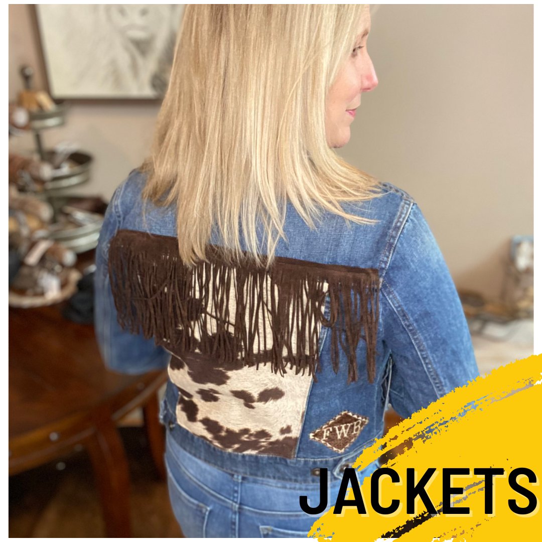 Find the latest styles of jackets for men, women and kids!  Trendy, Country & Boho styles.