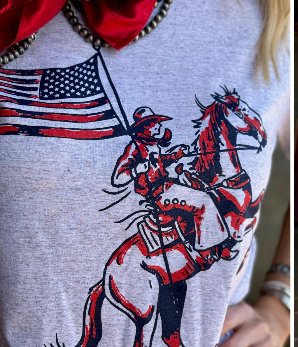 Patriotic Cowboy Tess - Forever Western Boutique