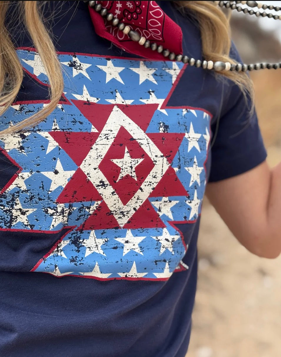 American Aztec Tee - Forever Western Boutique