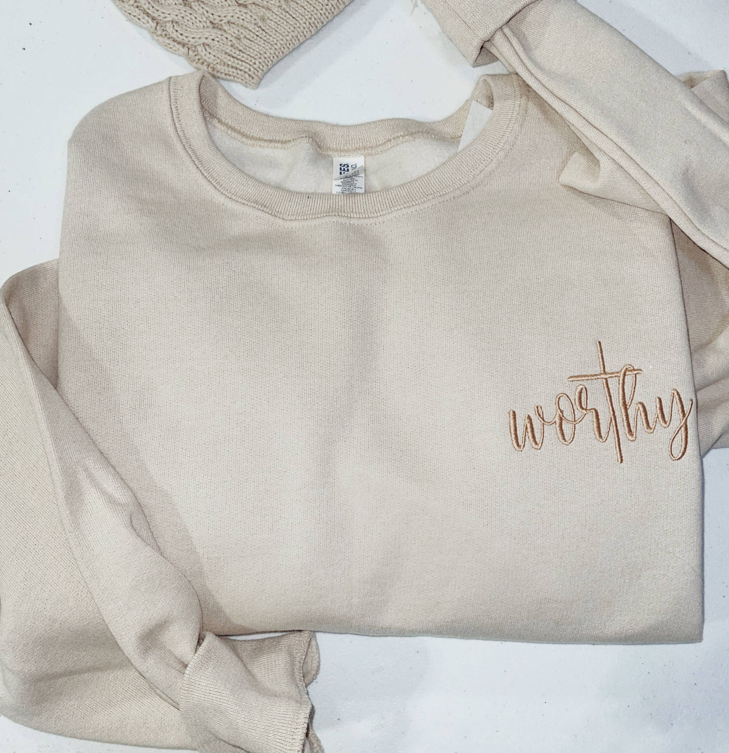 Worthy Embroidered Sweatshirt - Forever Western Boutique