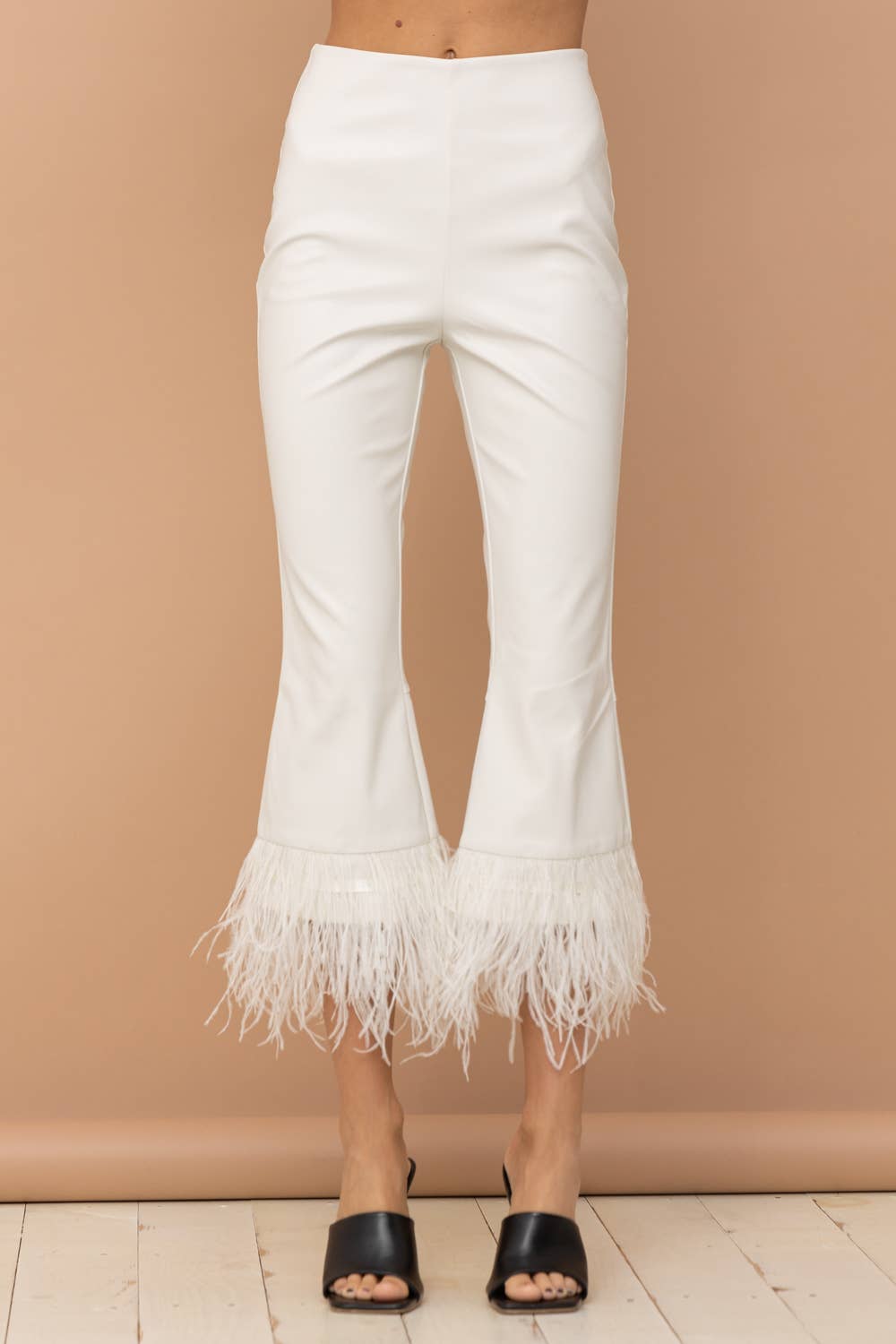 Faux Leather White Pants - Forever Western Boutique