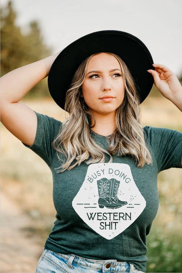 Busy doing western tee - Forever Western Boutique