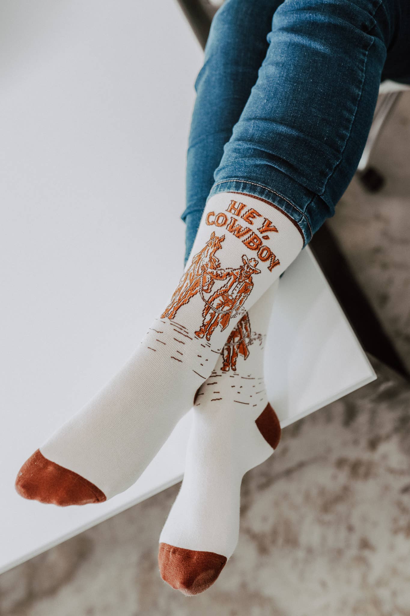 Hey Cowboy Unisex Socks - Forever Western Boutique