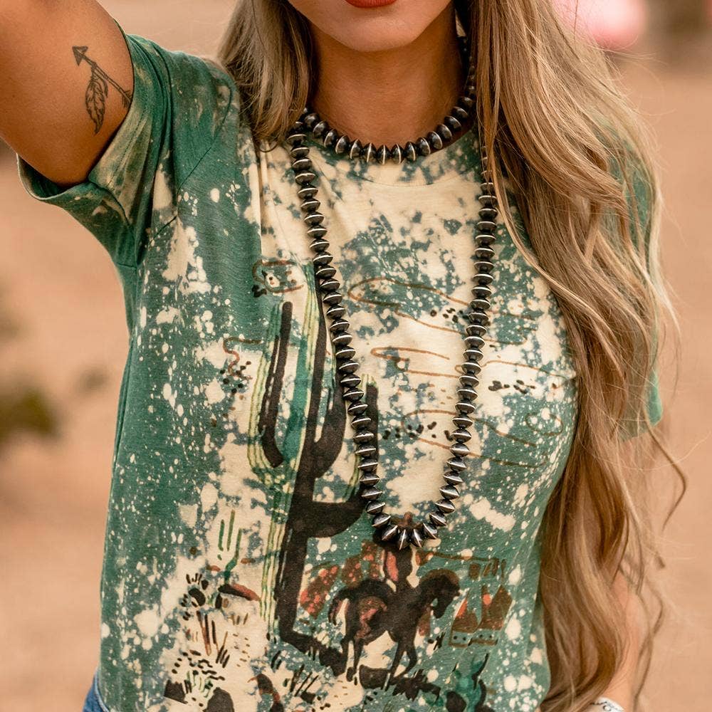 Cactus & Cowboy Matchbook Tee - Forever Western Boutique