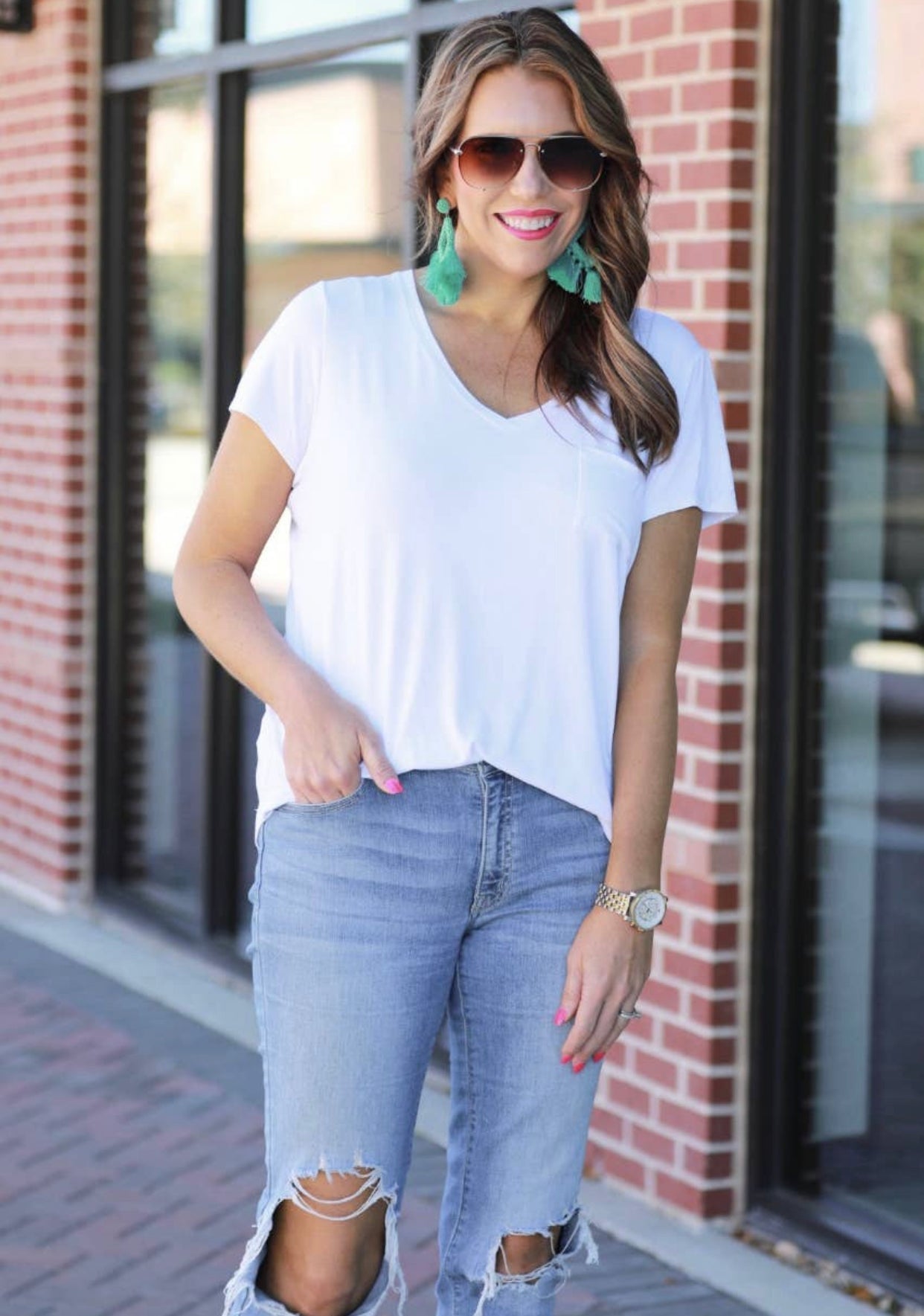 Basic White Tee - Forever Western Boutique