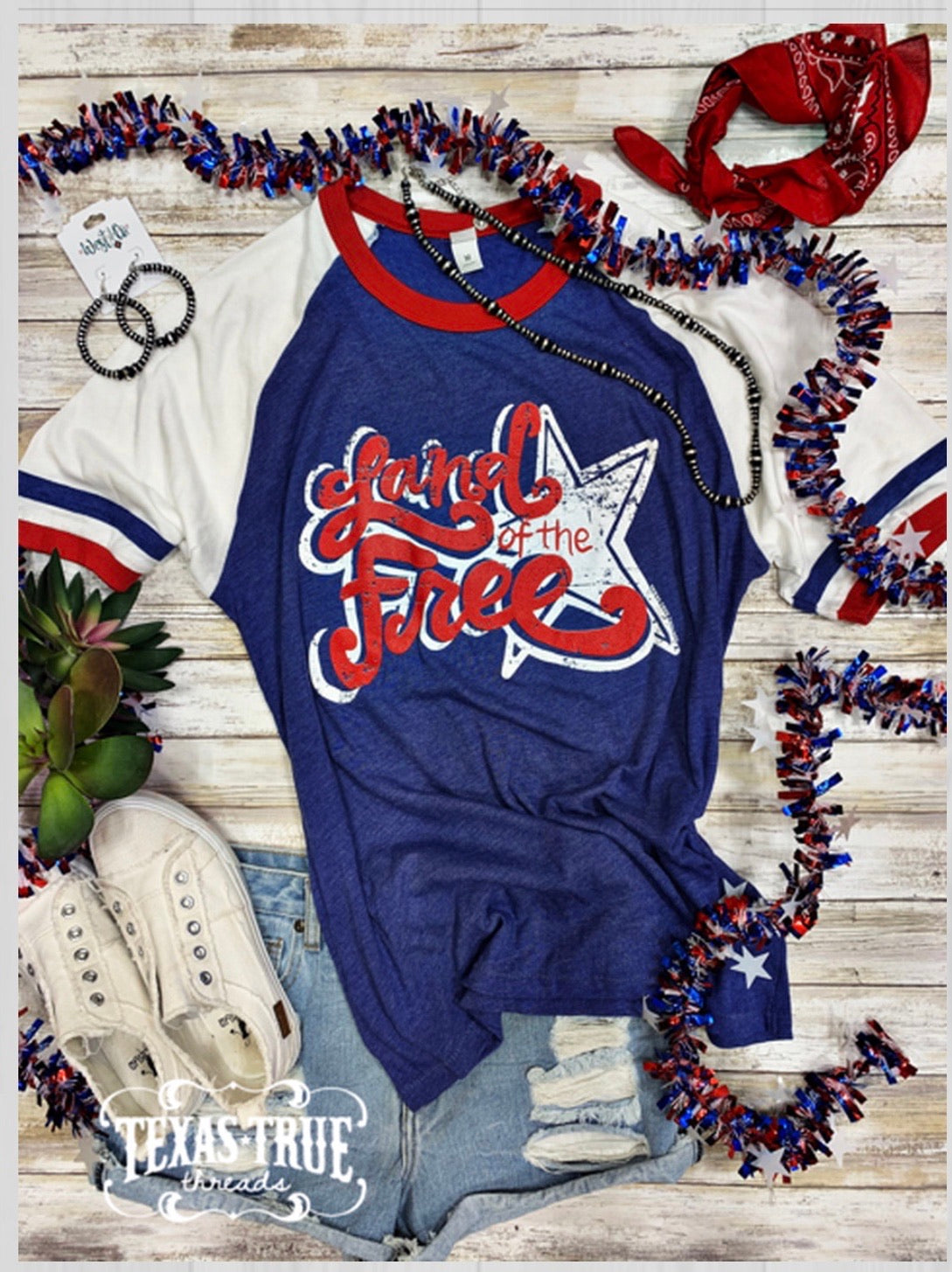 Land of the Free Tee - Forever Western Boutique