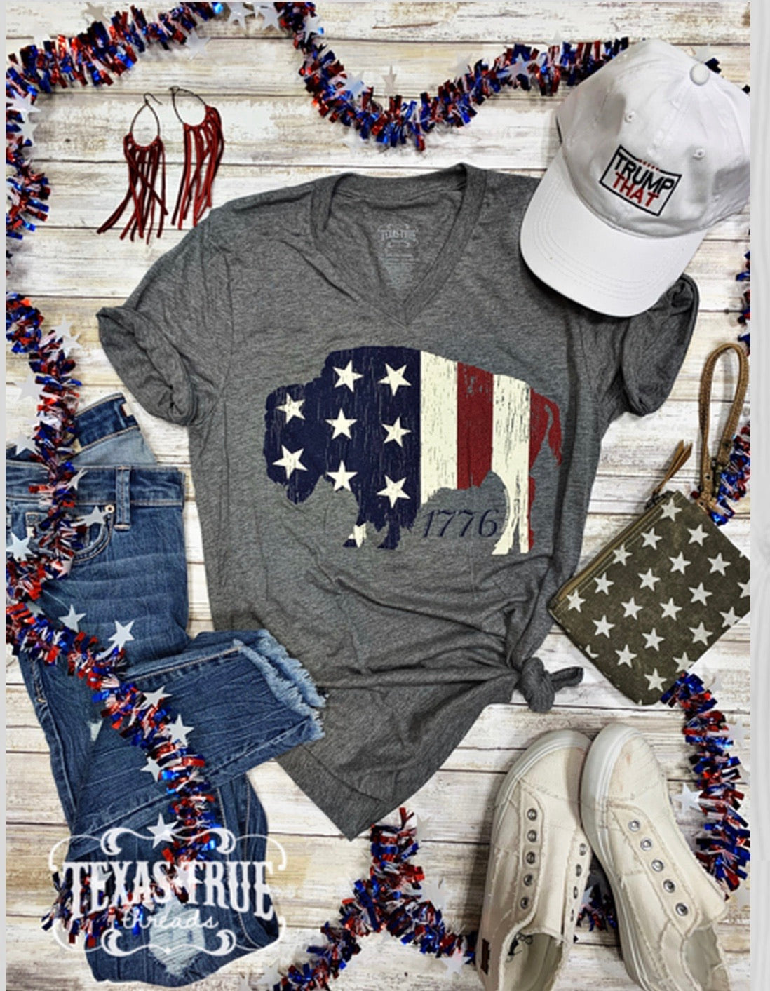 Patriotic CREW neck Tee - Forever Western Boutique
