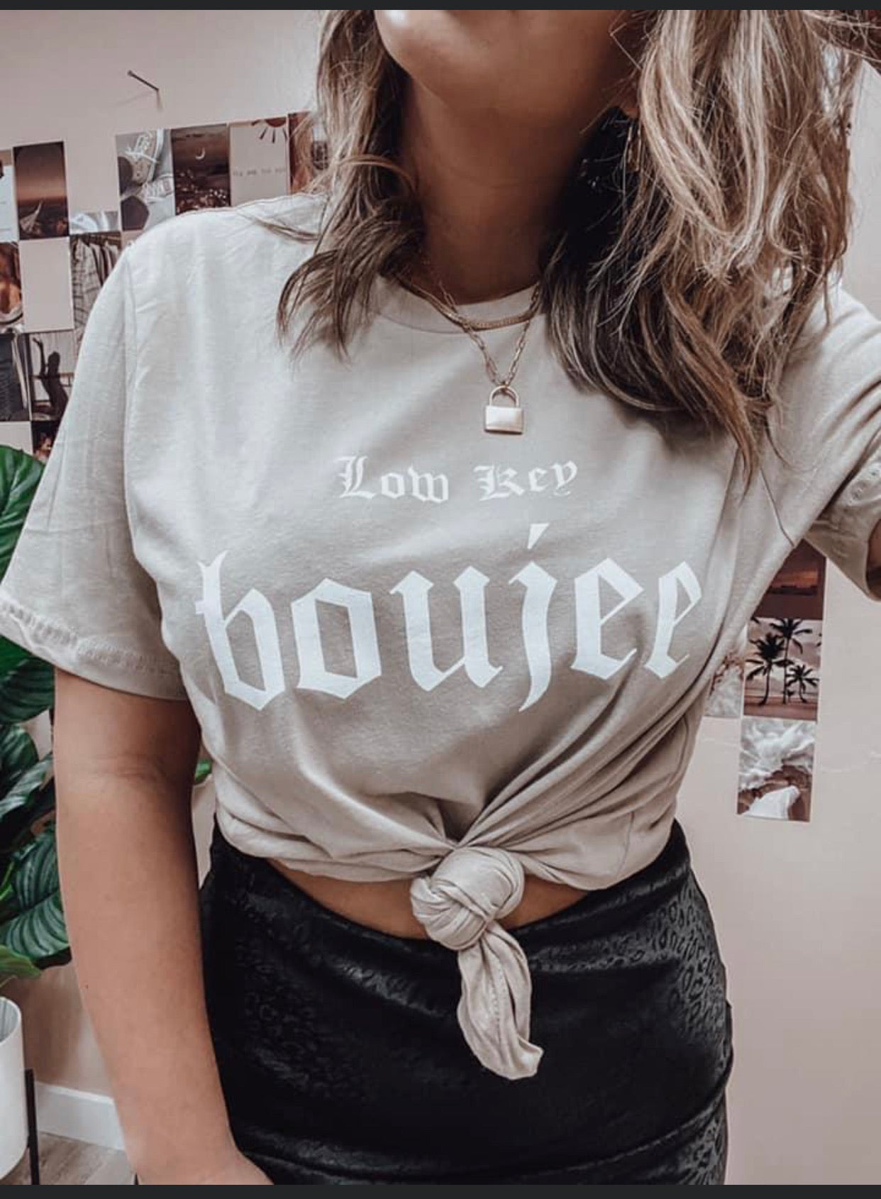Low Key Boujee Tee - Forever Western Boutique
