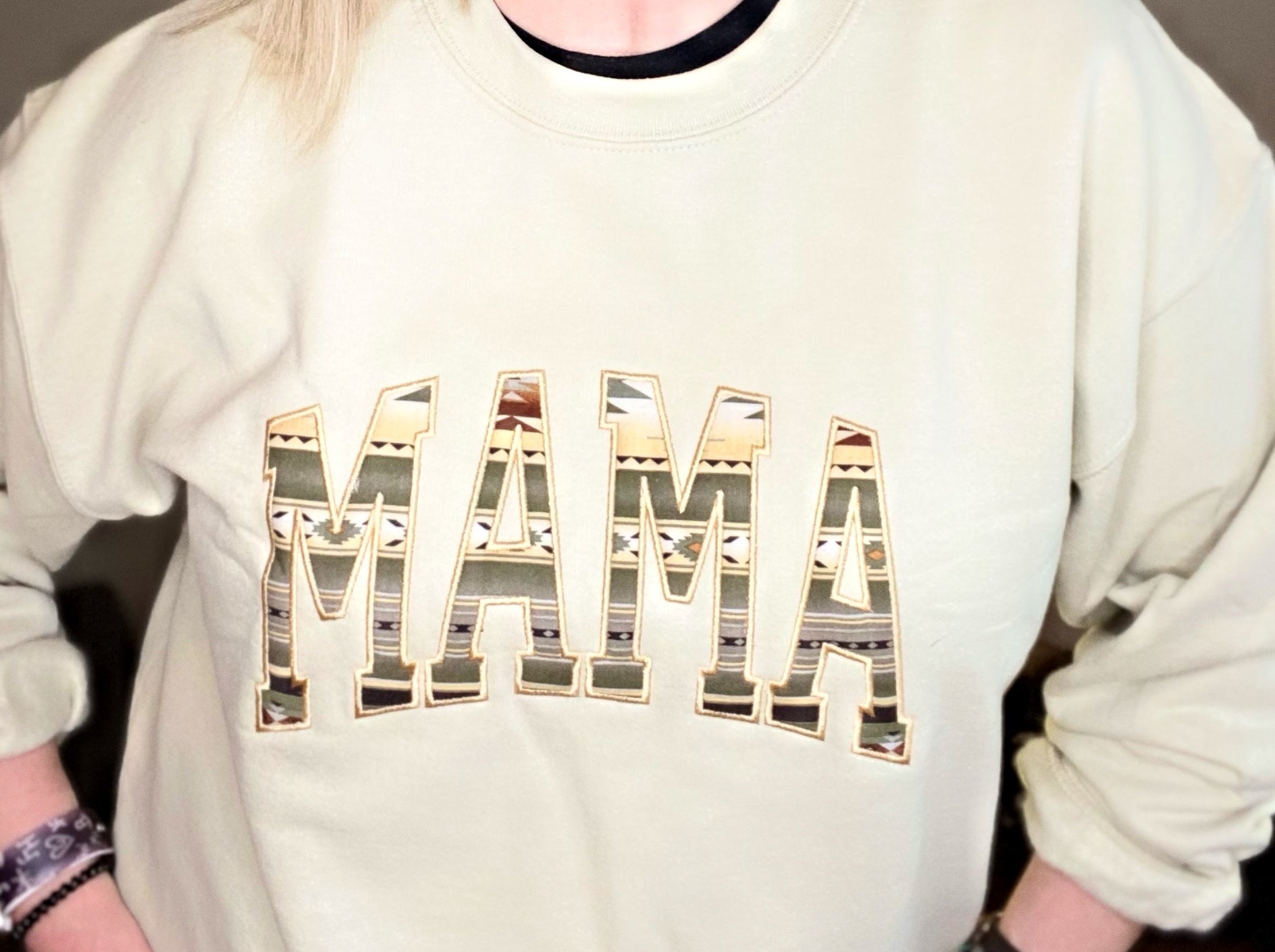 Mama Embroidered Sweatshirt - Forever Western Boutique