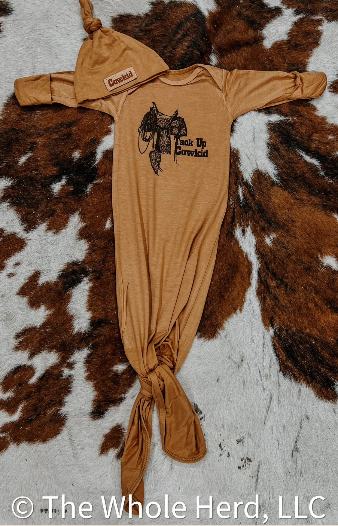 Cow Babe Bamboo Gown - Forever Western Boutique