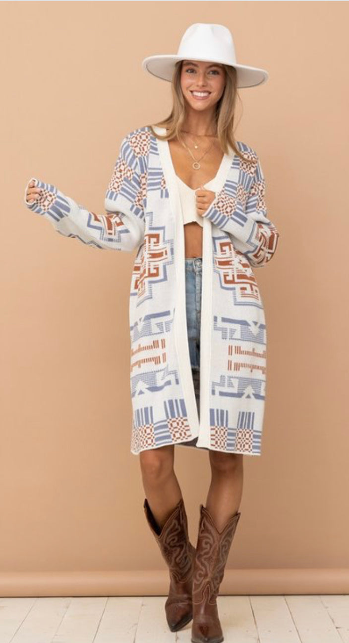 Aztec Cardigan - Forever Western Boutique