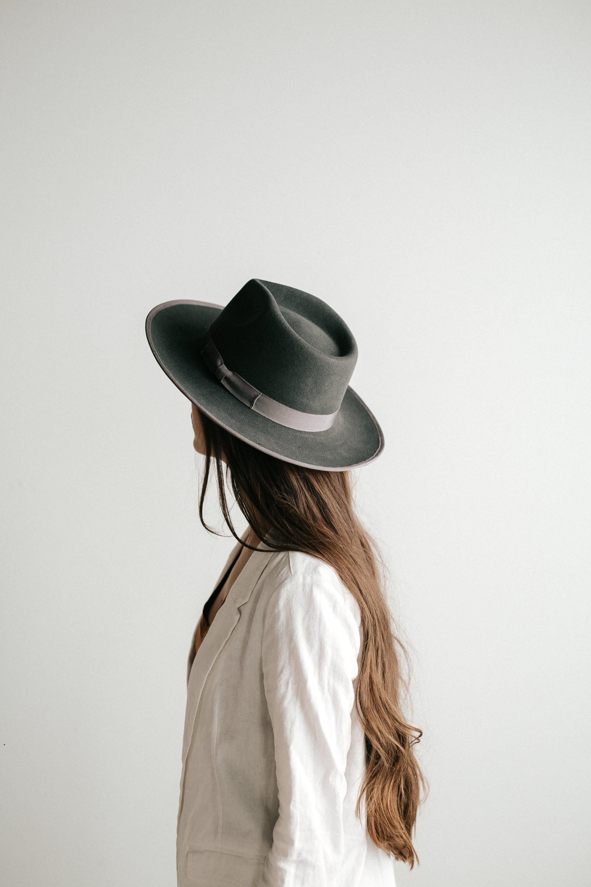 Monroe Dark Grey-Women’s Rancher Hat-Gigi Pip - Forever Western Boutique
