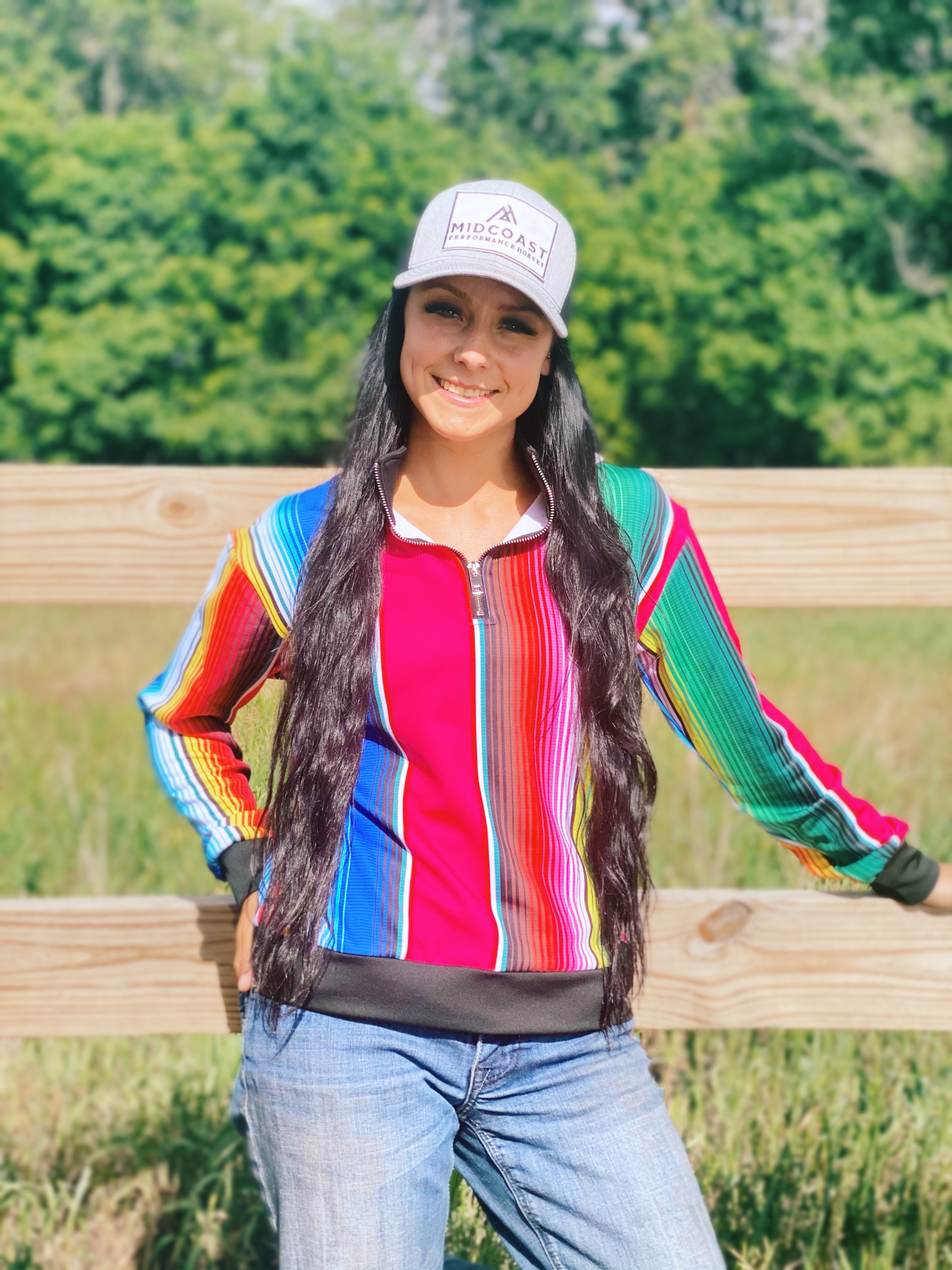 Serape Quarter Zip Pullover by Ranch Dressn - Forever Western Boutique
