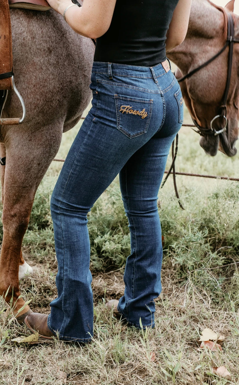 Ranch Dressn Howdy Bootcut Jeans - Forever Western Boutique