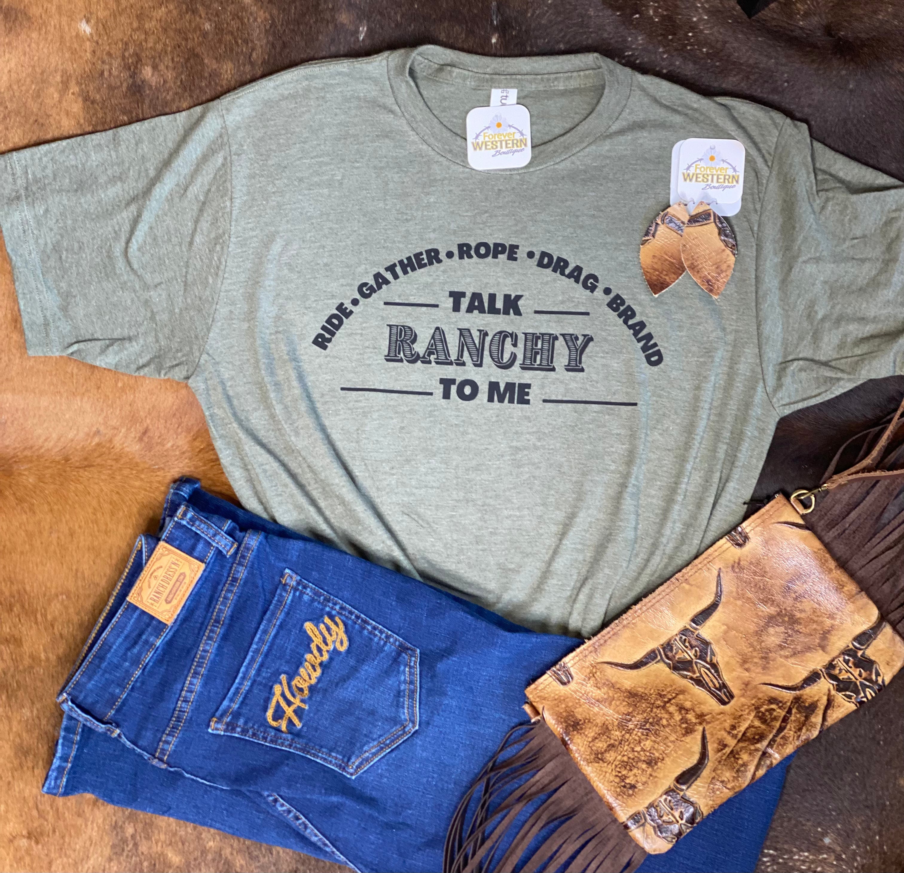 Talk Ranchy To Me Tee - Forever Western Boutique