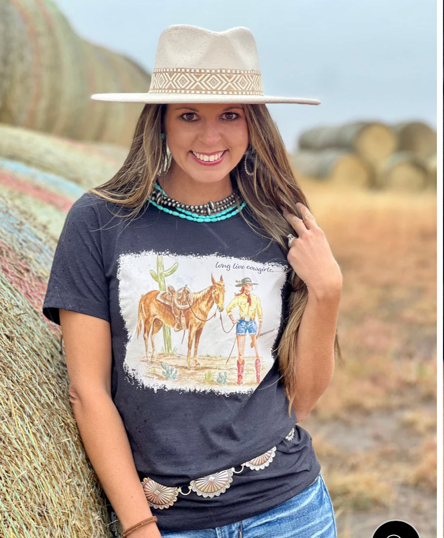 Long Live Cowgirls Tee - Forever Western Boutique