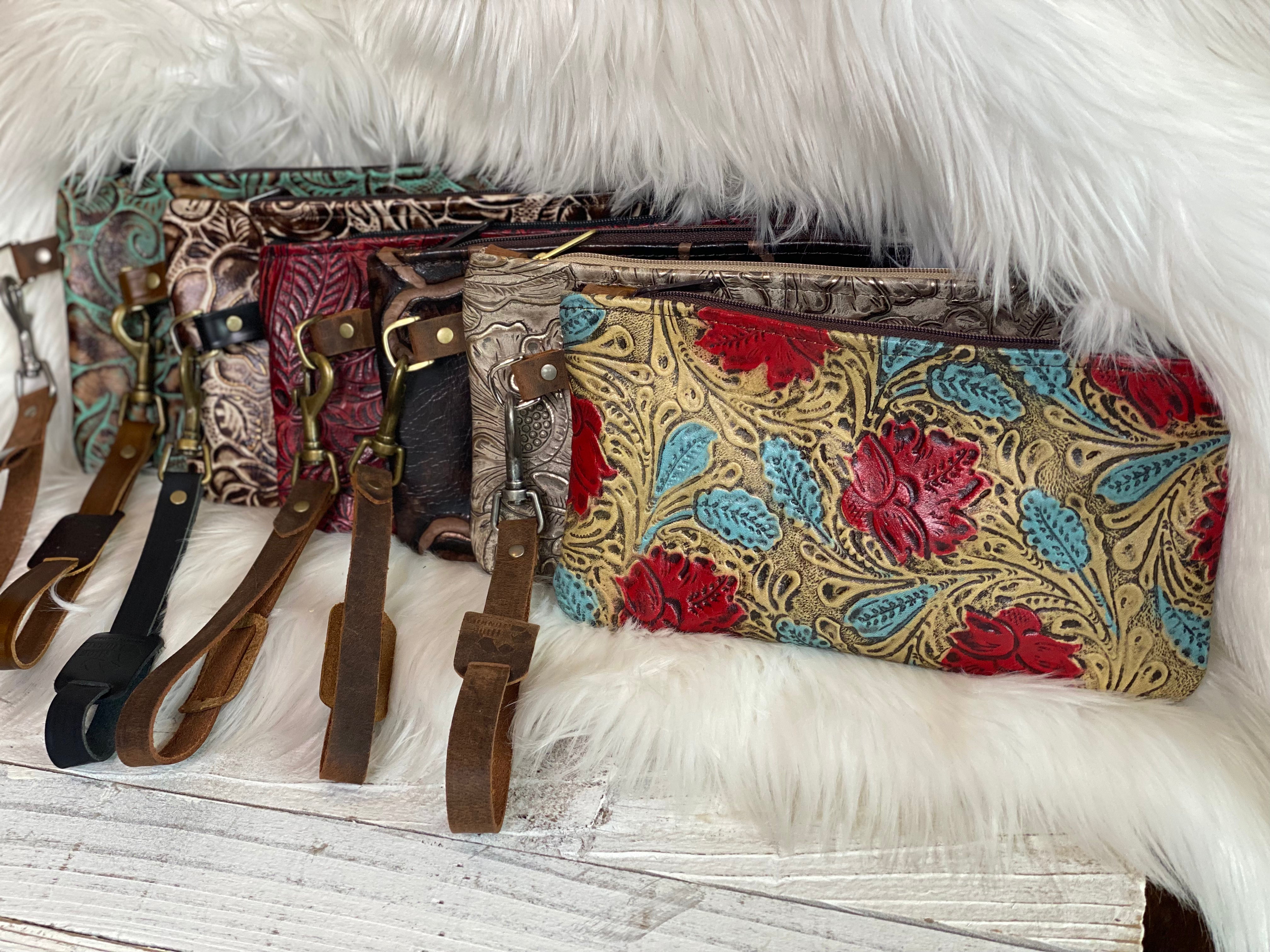 Leather Wristlet - Forever Western Boutique