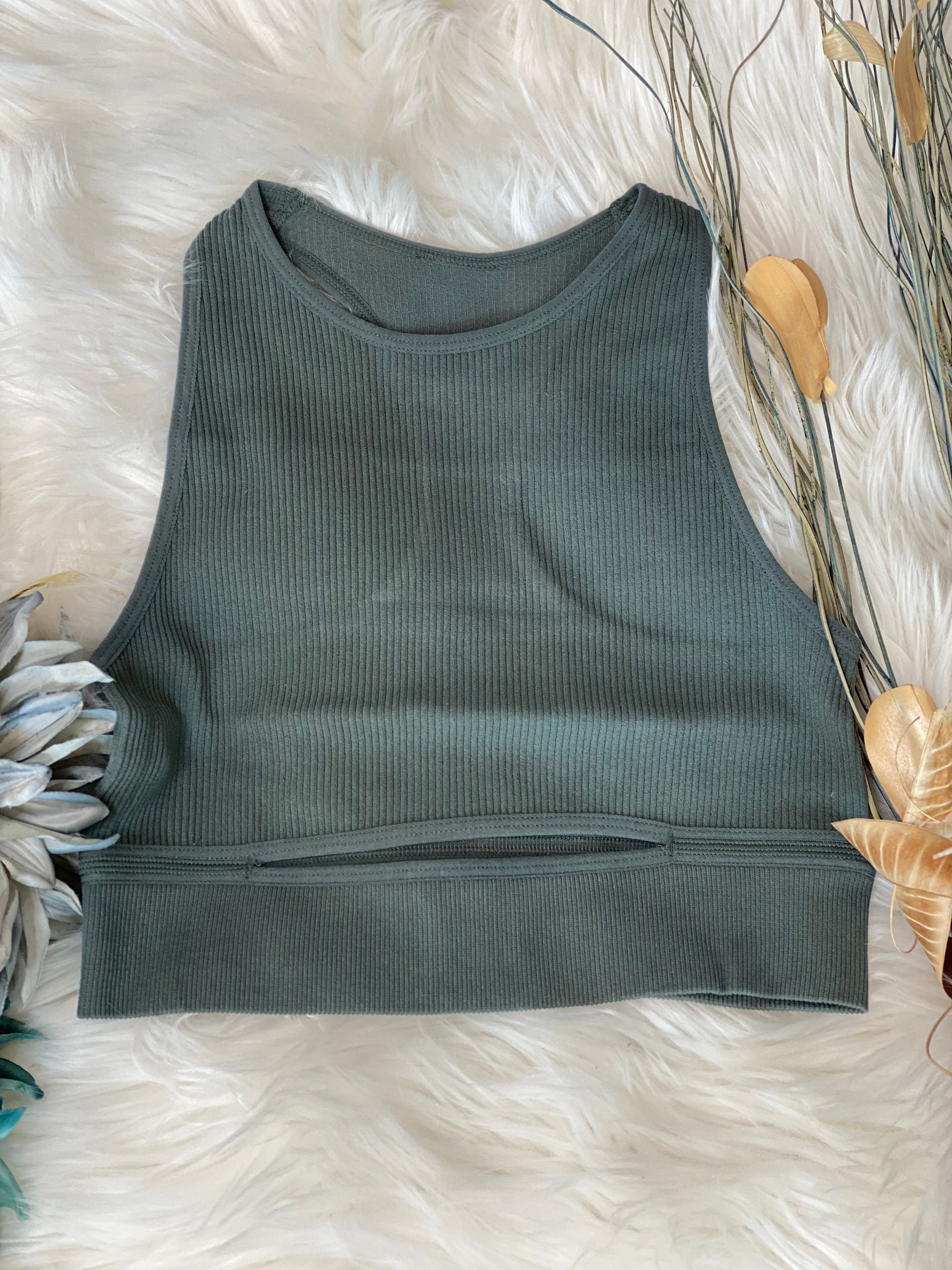 Slit Crop Top - Forever Western Boutique