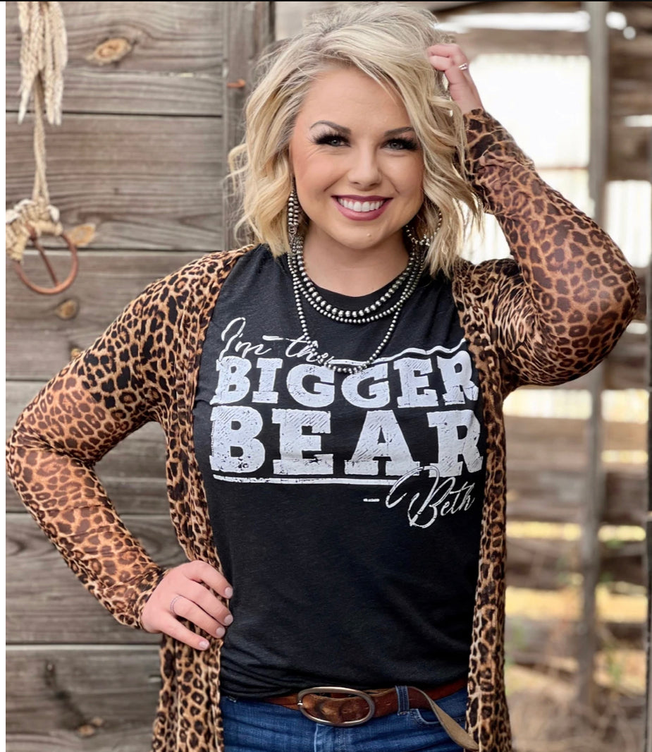 I’m the Bigger Bear-Yellowstone Tee - Forever Western Boutique
