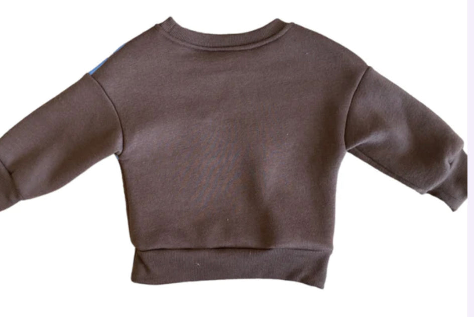 Brown & Blue Farm Sweatshirt - Forever Western Boutique