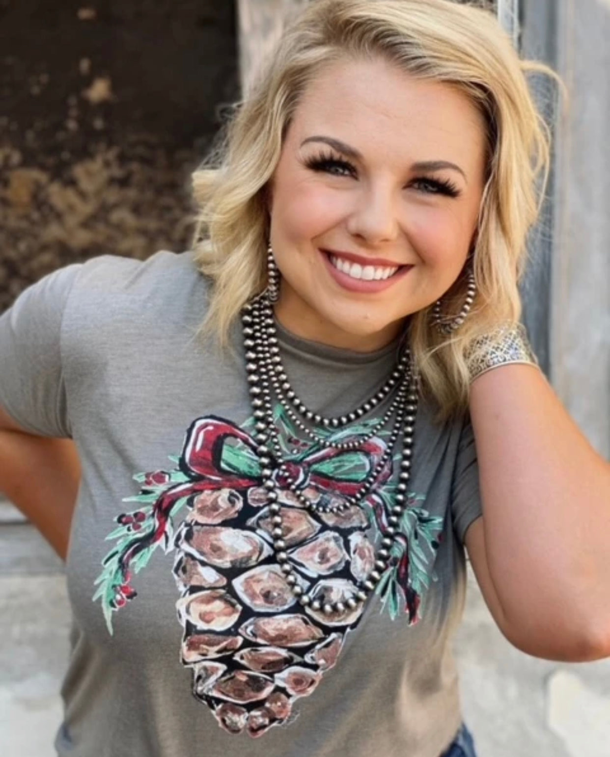 Callie’s Pine Cone Tee - Forever Western Boutique
