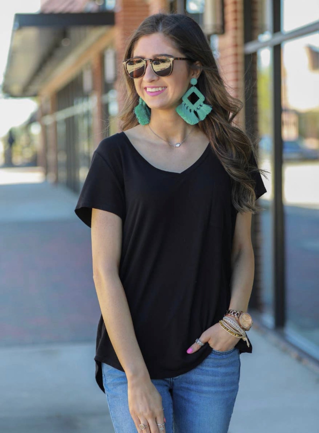 Basic Black Tee - Forever Western Boutique