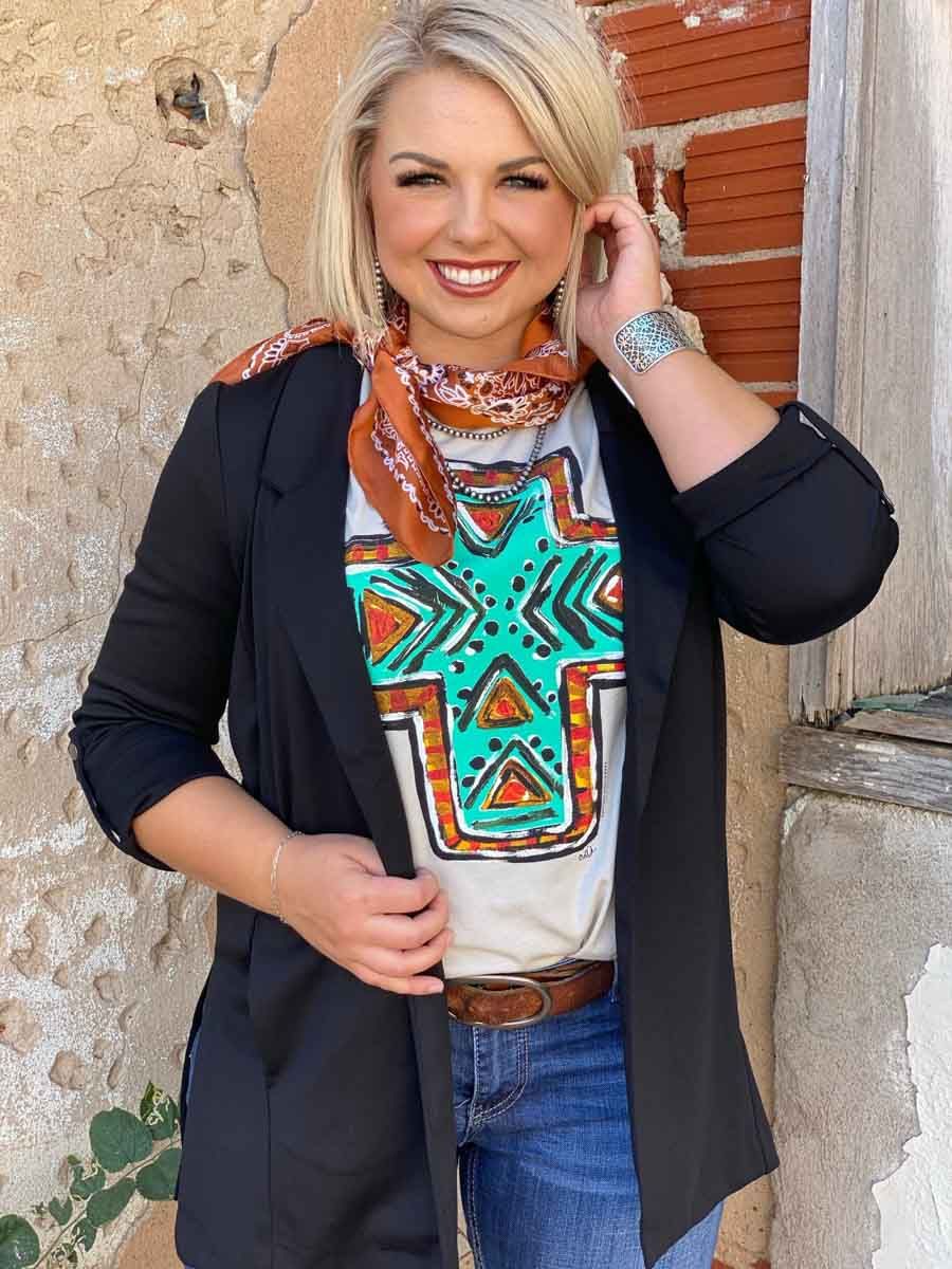 Camryn Black Blazer - Forever Western Boutique