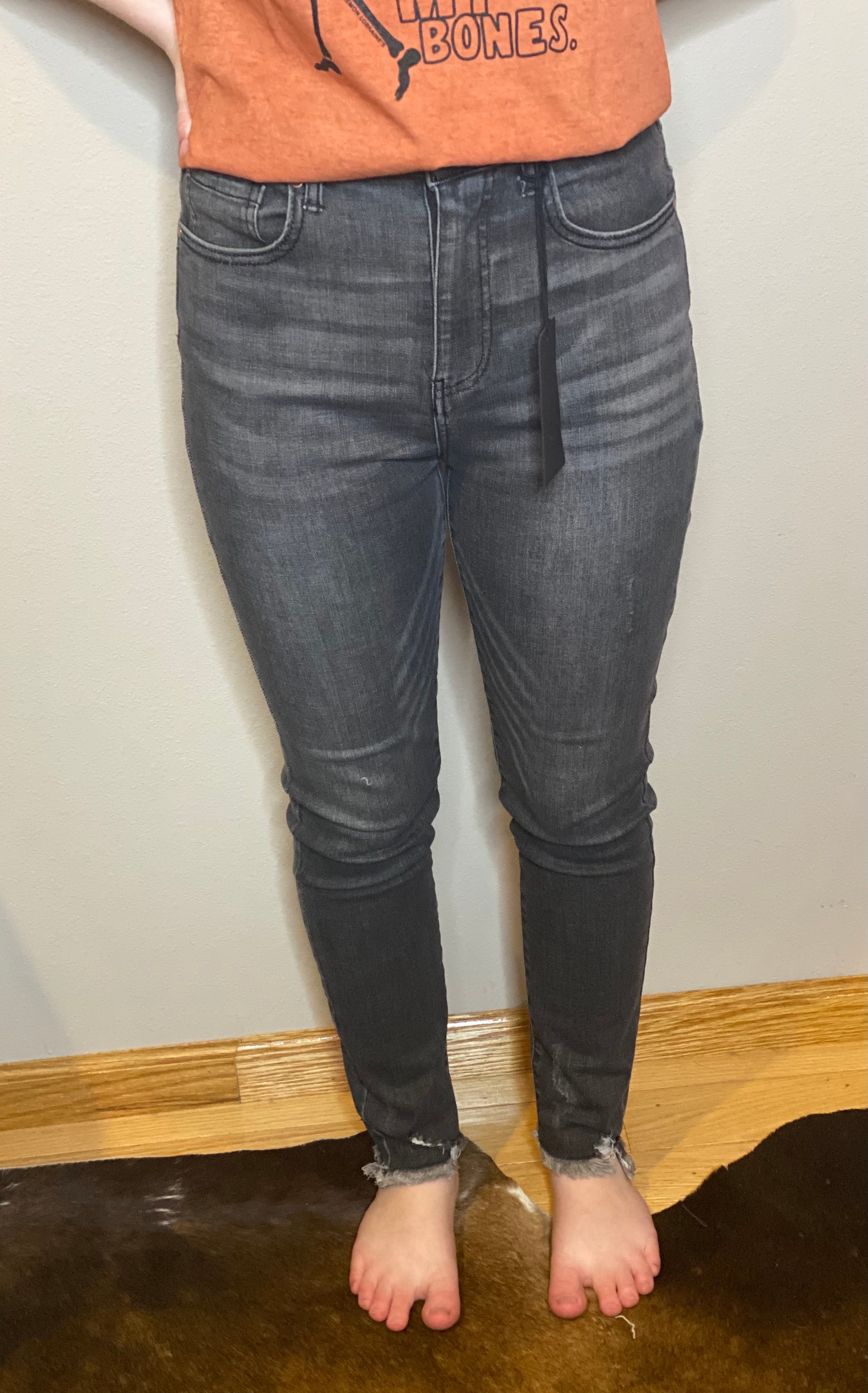 Grey Jeans by Risen - Forever Western Boutique