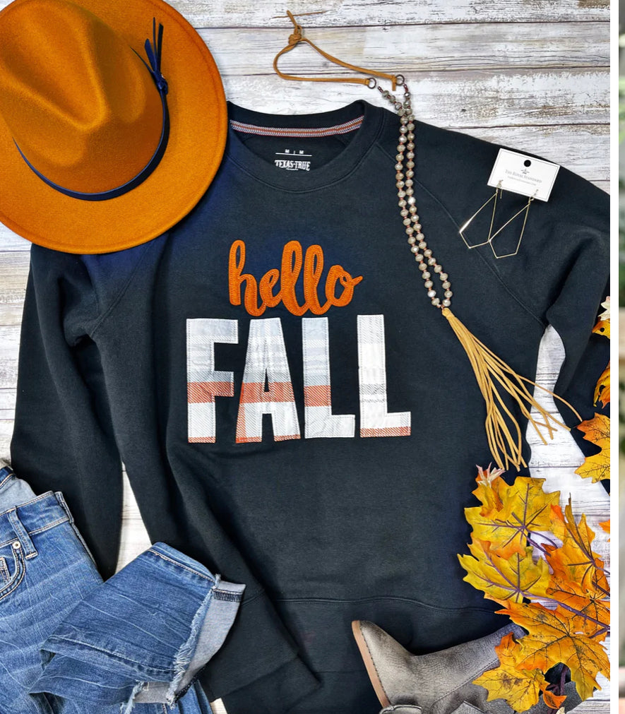 Hello Fall Sweatshirt - Forever Western Boutique