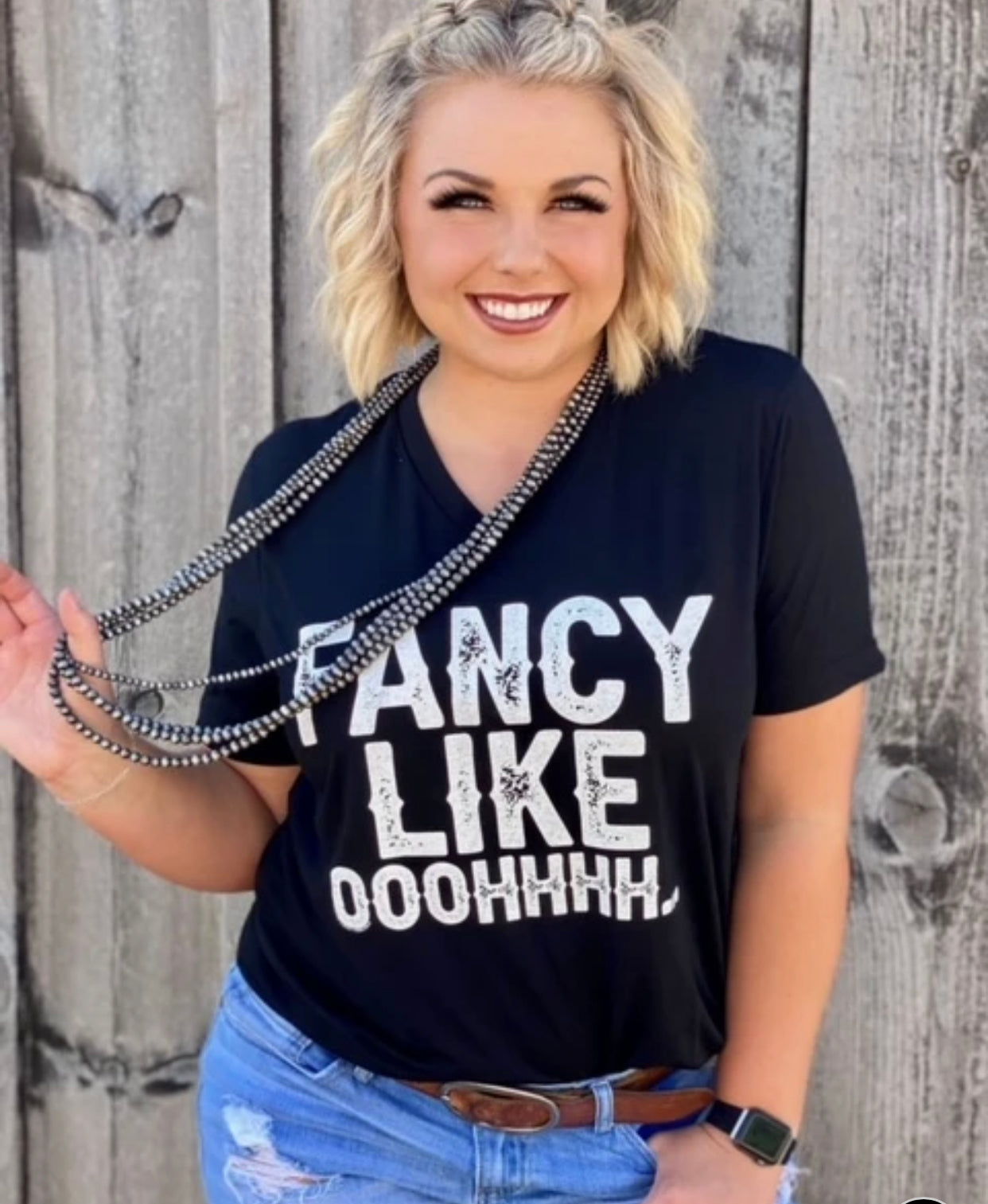 Fancy Like Crew Neck Tee - Forever Western Boutique