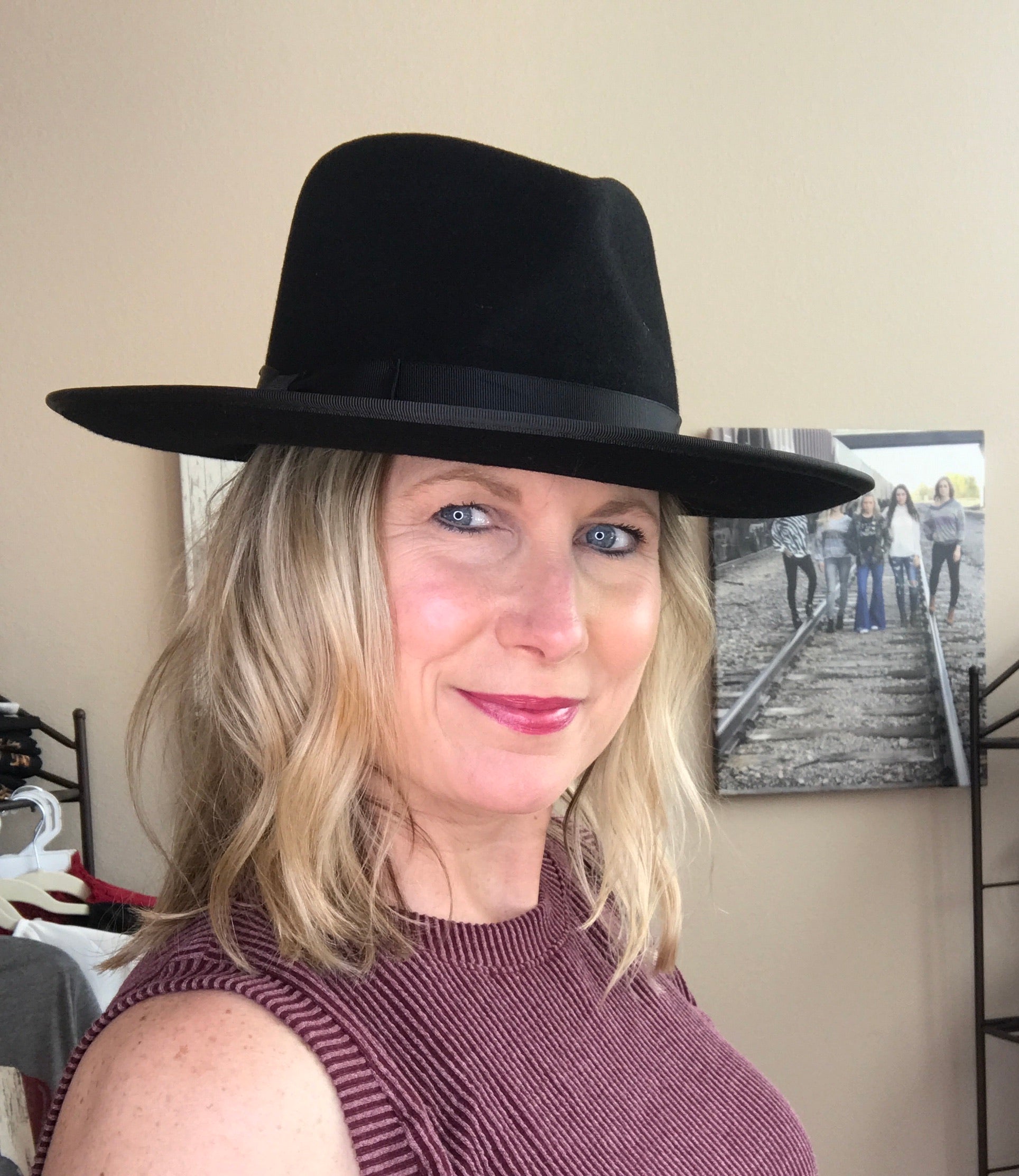 Monroe Black-Women’s Rancher Hat - Forever Western Boutique